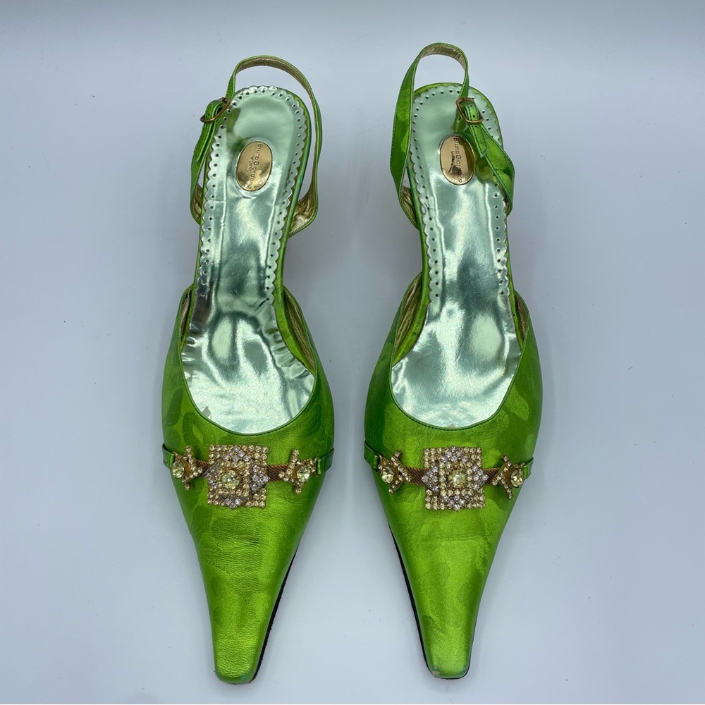 Bruno Giordano Embellished Shoes 44 Green - Picture 5 of 17